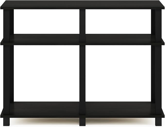 Furinno Romain Turn-N-Tube Stand for TV up to 40 Inch, 40-Inch, Espresso/Black