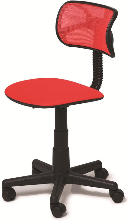 Urban Lifestyle Swivel Mesh Desk Chair, Red 21D x 21W x 33H in
