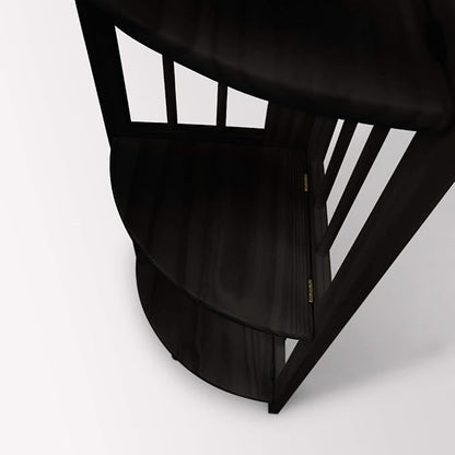 Casual Home 4 tier Corner Folding Bookcase, Black