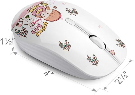 JUHOO Wireless Mouse with Nano Receiver for PC, Laptop, Notebook, Computer, MacBook, Less Noise, Portable Mobile Optical Mice