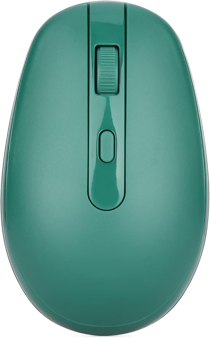 Rii Wireless Mouse RM700 2.4G Silent Computer Mouse with USB Nano Receiver for Laptop,PC,Mac,Chromebook,Windows (Green)