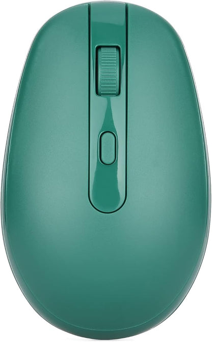 Rii Wireless Mouse RM700 2.4G Silent Computer Mouse with USB Nano Receiver for Laptop,PC,Mac,Chromebook,Windows (Green)