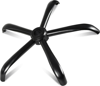 MASTERY MART Heavy Duty Office Chair Base Replacement, 2500 Lbs, 28"(70 cm), Metal Desk Chair Base Replacement Parts with Universal Gas Cylinder Hole and Casters Sockets, Matte Black