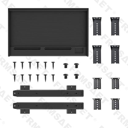 FRMSAET Office Furniture Accessories Keyboard Drawer Under Desk Multipurpose Tray with Adjustable Height Bracket-for Organize Keyboard,Tool,Pencil,Eraser (Large,Black)
