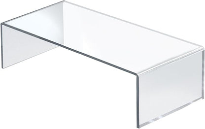 Azar Displays 515338-1PK Acrylic Laptop Stand, Computer Riser for Desk, Monitor Stand, Closet Organizer for Clothes & Shoes, Cabinet Display for Accessories and Décor (3/16" thick acrylic) 15"x7.75 x 4.5