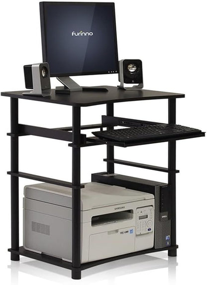 Furinno Home Computer Desk, Espresso/Black
