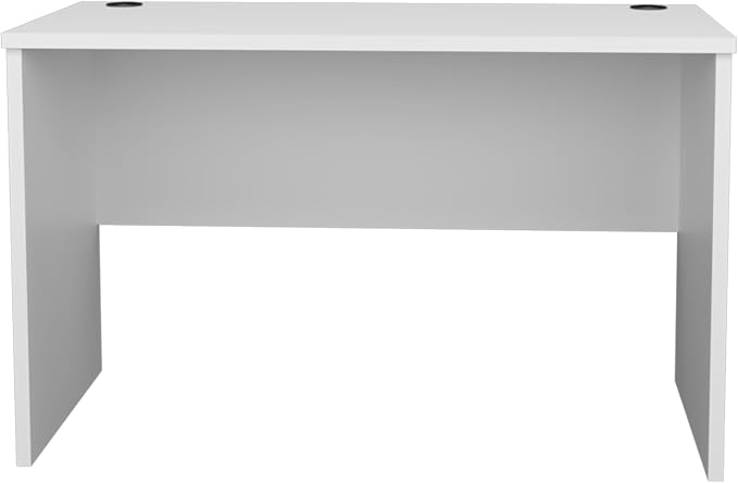 Tuhome Malibu 47" Modern Computer Desk, Minimalist Office Desk with Spacious Work Surface & Shelf, Engineered Wood Writing Desk for Home Office, Bedroom, Living Room