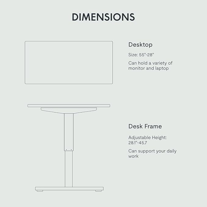 FLEXISPOT EN2 55" x 28" Standing Desk with Solid Wood Cat Bed Bundle, 1" Thick Desktop, Desk-Mounted Cat Perch with Scratcher, Black