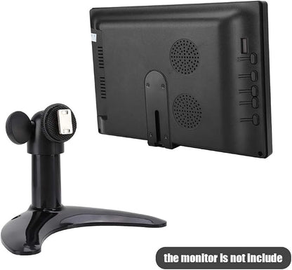 ASHATA Monitor Holder Stand, Desktop Computer Black Monitor Holder,Universal PC Accessories,ABS + Metal Material,Light Weight,for Small LCD Monitors from 7 to 11.6 Inch.