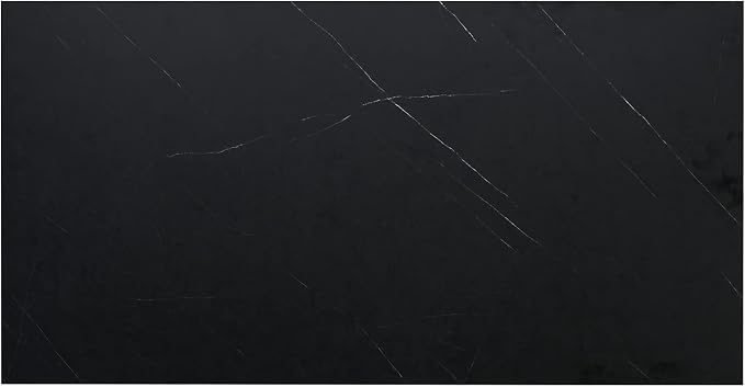 Kaboon 43x24 inches Tabletop, Solid One-Piece Desktop for Sit Stand Desk, Double Desks, L Desk DIY,Wood Countertop Home or Commercial Use,1 inch Thick, Could Atlas/Black Marble, 23.62" D x 43" W
