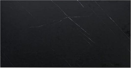 Kaboon 43x24 inches Tabletop, Solid One-Piece Desktop for Sit Stand Desk, Double Desks, L Desk DIY,Wood Countertop Home or Commercial Use,1 inch Thick, Could Atlas/Black Marble, 23.62" D x 43" W