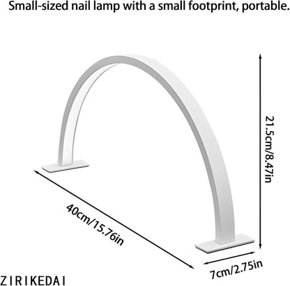 Half Moon Nail Table Lamp for Perfect Salon Lighting and Craft Illumination Stylish Half Round Light for Nail Art and DIY Projects Ideal Lighting Solution for Beauty and Craft Enthusiasts