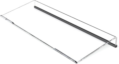 Beego Ergonomic Computer Keyboard Stand - Clear Acrylic Keyboard Riser Tilted Keyboard Holder Keyboard Tray with Black Non-Slip Strip for Easy Typing at Home School Office Desk Accessories