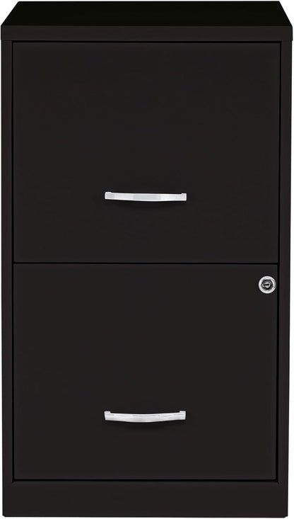 NuSparc 2 Drawer Locking Filing Cabinet | Pre-Assembled Steel Construction | Space-Saving Design is Perfect for Home and Small Office | Letter-Size | Assembled in North America