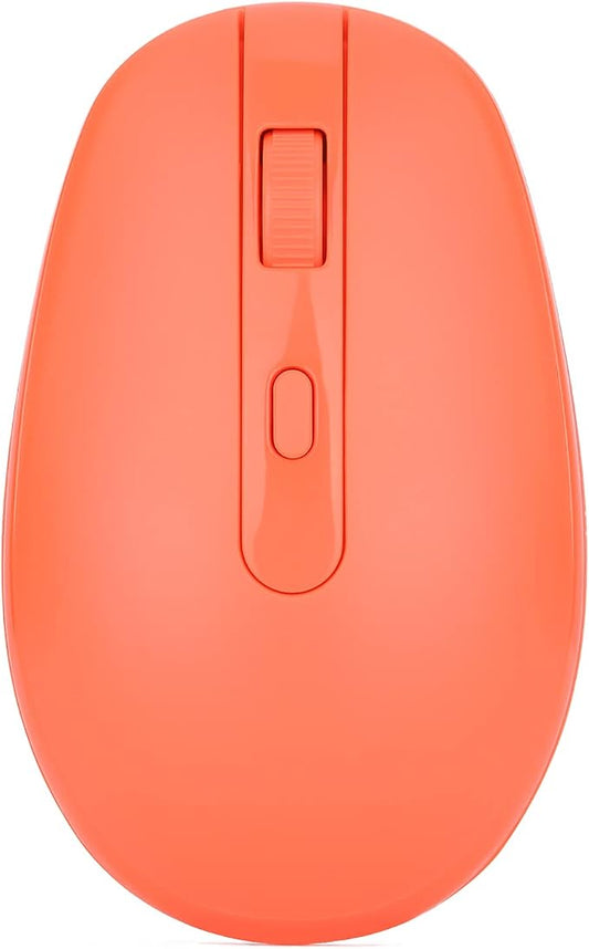 Rii Wireless Mouse RM700 2.4G Silent Mouse WIith USB Nano Receiver for Laptop,PC,Mac,Chromebook,Windows (Orange)
