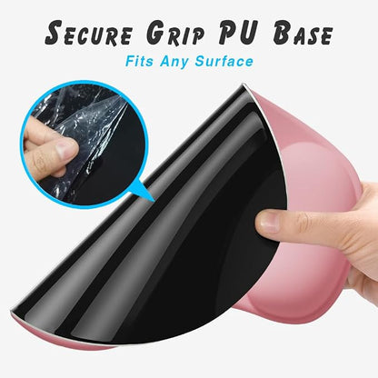 Office Mousepad with Gel Wrist Support - Ergonomic Gaming Desktop Mouse Pad Wrist Rest - Design Gamepad Mat Rubber Base for Laptop Computer -Silicone Non-Slip Special-Textured Surface (04Brown)