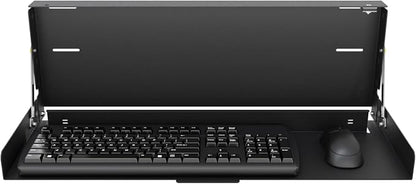 RackSolutions Folding Wall Mount for Full Size Keyboard – Space Saving Design to Maximize Workspace Efficiency
