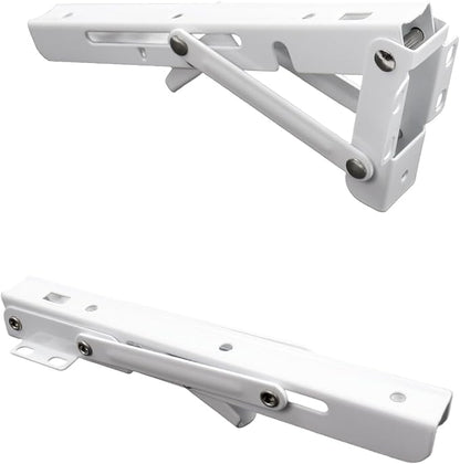 2PCS White Desk Keyboard Tray Support Adjustable Desktop Extension Length 190mm Wrist Support with Screws for Sit Stand Desks