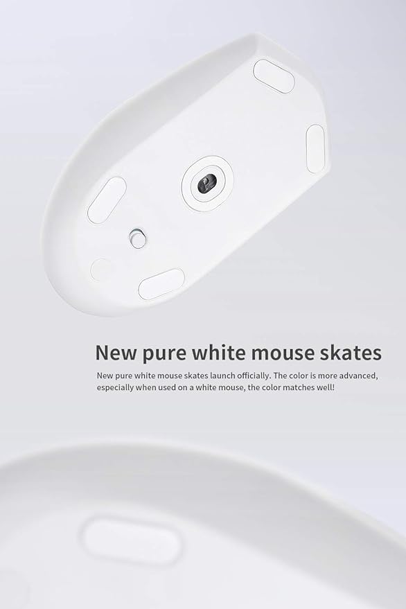HOTLINEGAMES 3.0 Plus Mouse Skates Feet Compatible with Logitech G703 G603 G403 Gaming Mouse, Universal Any Mousepad, Rounded Curved Edges, Super Smooth Glide, Pure PTFE, Replacement Feet Upgrade