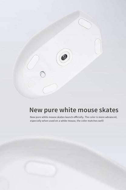 HOTLINEGAMES 2Sets 3.0 Plus Rounded Curved Edges Mouse Feet Skates Compatible with Logitech MX Master 4 Wireless Gaming Mouse feet Replacement (0.8mm, Smooth, PTFE) Pro Performance