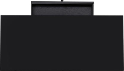 Linon Melissa Black Wooden One Drawer Writing Desk