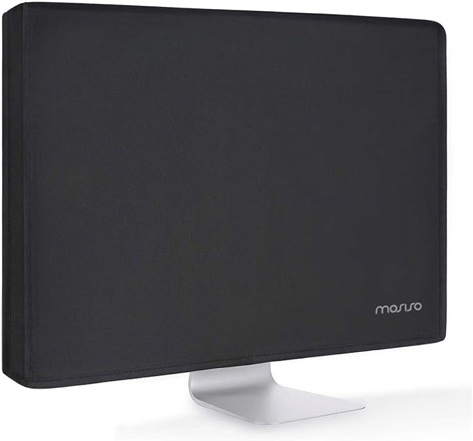 MOSISO Monitor Dust Cover 32, 33, 34, 35 inch Anti-Static Dustproof LCD/LED/HD Panel Case Computer Screen Protective Sleeve Compatible with 32-34 inch PC, Desktop and TV, Black