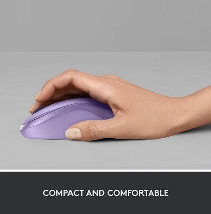 Logitech Silent Wireless Mouse, Purple (Renewed)