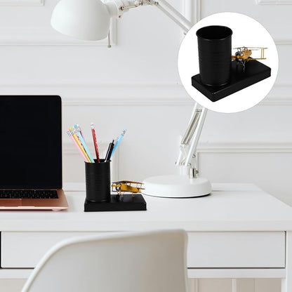 Pen Organizer Storage Container 5.70X4.52X2.95In Multi-Function Desk Pen Holder for Office Desktop Use Simple Style Pencil Holder
