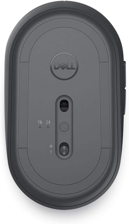 Dell MS5120W Mobile Pro Wireless Mouse – Wireless 2.4GHz, Bluetooth 5.0, Microsoft Swift Pair/Dell Pair (Windows 10 & 11 only), Optical LED Sensor - Gray
