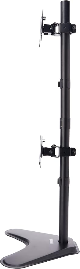 Fellowes 8044001 Professional Series Free-Standing Stacked Monitor Mount, Adjustable Computer Monitor Stand for 2 Monitors with Dual Monitor Arms, 32 Inch Monitor Capacity