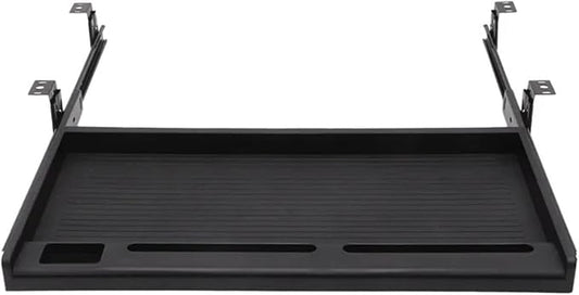 Desk Drawer Keyboard Tray Keyboard Drawer Under Desk Ergonomic Sliding Keyboard Shelf Pull Out Keyboard Tray for Office Home, Black