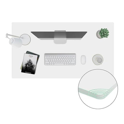 SANODESK Universal Tabletop 40"x24"x1" Thickness One-Piece Table Top Rectangular Particle Board for Standing Desk and Home Office Countertop DIY,White Desk Top