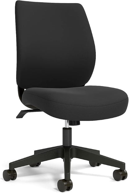 Staples Ergonomic Task Chair, Fabric, Black