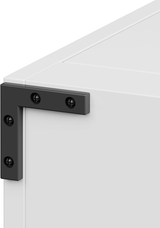 2 Drawer Lateral Metal File Cabinet, Home Office Storage Filing Cabinet with Hanging Bars & Keys, Compatible with Legal Letter A4 F4 Size Hanging Folders,White,Require Assembly