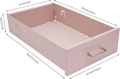 3 Drawers File Cabinet Locking Vertical File Cabinet Under Desk Small File Cabinet with Wheels for Home Office (Pink)