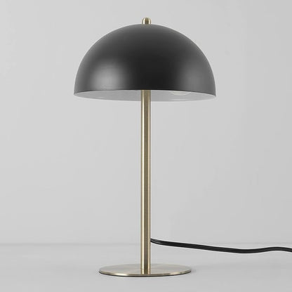 GLOBE Electric 52938 Luna 15" Desk Lamp, Matte Black, Matte Brass Accents, in-Line On/Off Rocker Switch (Pack of 2)