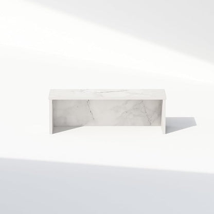 Furinno Classic Desk Organizers and Accessories, 18-Inch Desk Organizer, Desktop Organizer, for Office Supplier, Office Desk Accessories, Marble White