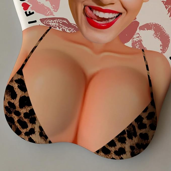 I Fucking Love You - Personalized Photo 3D Mouse Pad, I Love Fucking You - Custom Face Sexy Body 3D Mouse Pad for Naughty Couple, 3D Adult Jokes Gift for Couple Boyfriend Husband on Birthday Christmas