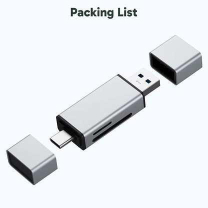 AKASO SD Card Reader - USB 3.0 Type C to Micro SD Card Adapter, Memory Card Reader for SD/Micro SD/SDHC/SDXC Card, Compatible with Smartphones, Laptops, Tablets, Personal Computer and Cameras