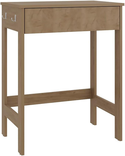 Eagar Minimalist Desk - Particle Board Beige - Compact Space-Saving Design - Home Office Study Area - Modern Interior Decor