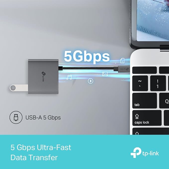 TP-Link USB C Hub 3-in-1 Multiport Adapter (UH3020C) | 4K HDMI | 100W Power Delivery | 1×USB-A 3.0 Port | 5Gbps High-Speed Transfer | USB C Dongle for MacBook, iPad, ThinkPad and More | Plug and Play