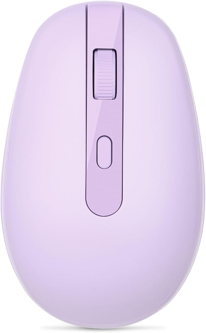 Rii Wireless Mouse RM700 2.4G Silent Mouse with USB Nano Receiver for Laptop,PC,Mac,Chromebook,Windows (Purple)