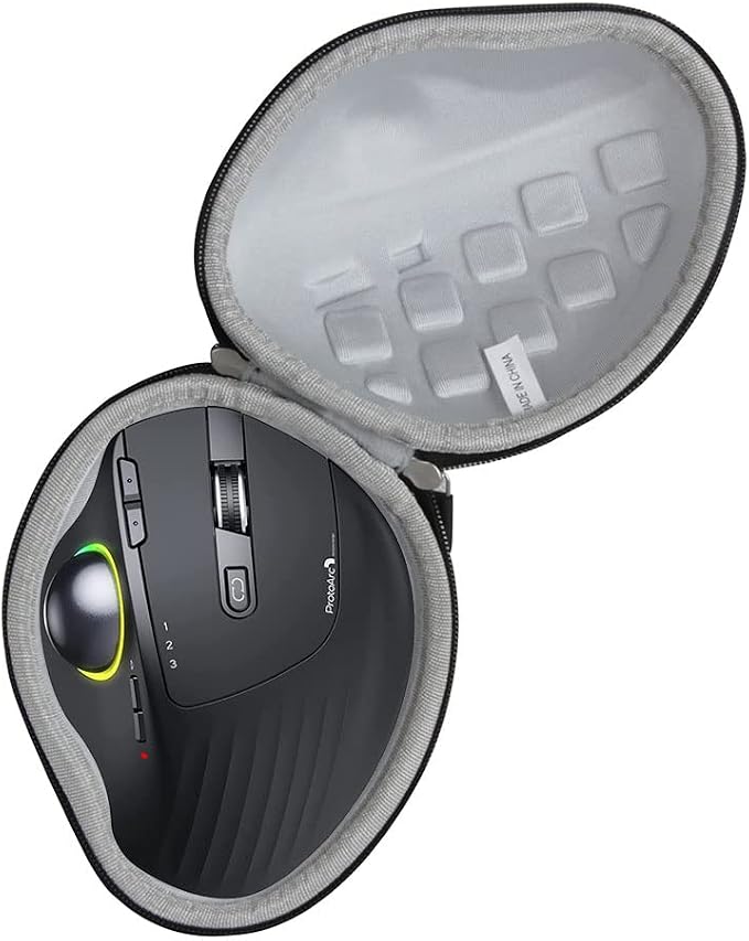 Hermitshell Hard Travel Case for ProtoArc Wireless Trackball EM01 NL Ergonomic Bluetooth Rollerball Thumb Mouse Rechargeable Computer Laptop Mouse