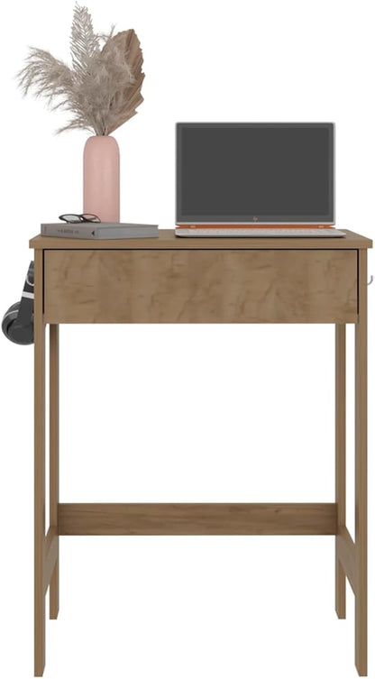 Eagar Minimalist Desk - Particle Board Beige - Compact Space-Saving Design - Home Office Study Area - Modern Interior Decor