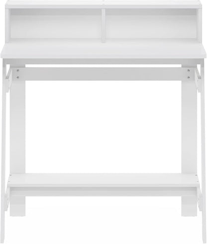 Furinno Simplistic A Frame Computer Desk, Regular, White