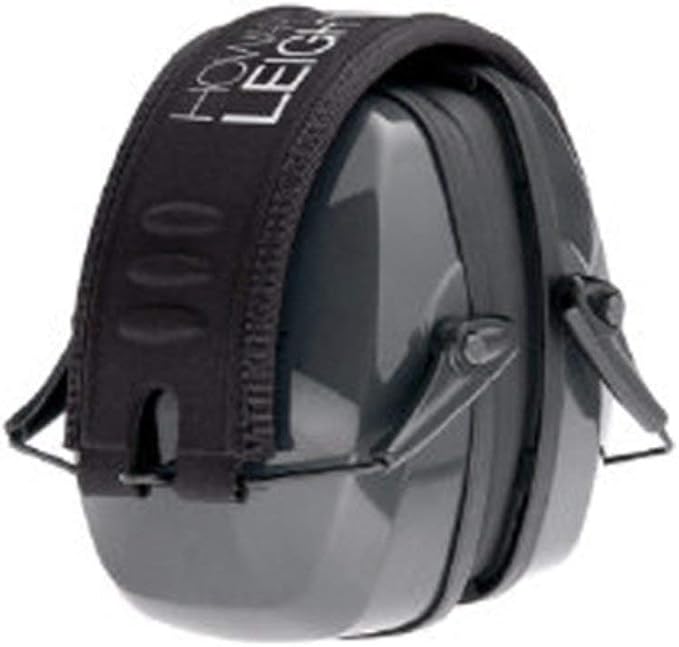 Howard Leight by Honeywell Leightning L2F Folding Slim Shooting Earmuff (R-01525) Black/Gray Large