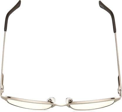 Foster Grant Men's Samson Rectangular Reading Glasses, Satin Dark Gunmetal/Transparent, 52 mm + 2.75