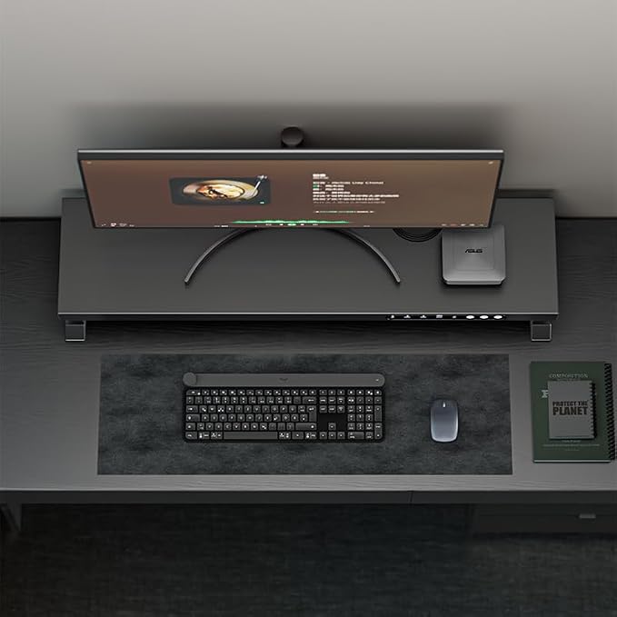 Computer monitor stand (Electric adjustable height, Fast charging version 800)