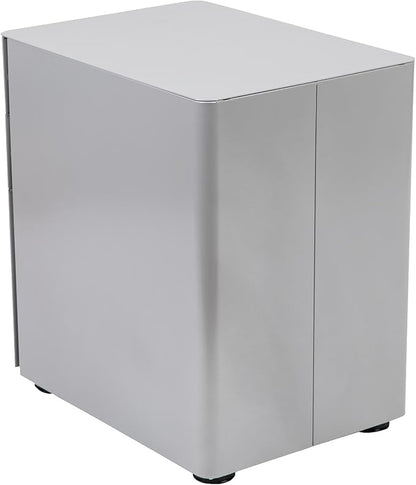 Flash Furniture Warner Modern 3-Drawer Mobile Locking Filing Cabinet with Anti-Tilt Mechanism and Hanging Drawer for Legal & Letter Files, Gray, Set of 1