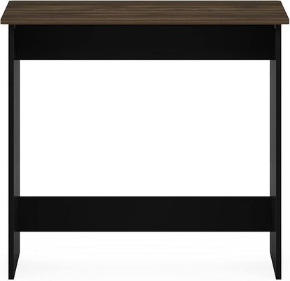 Furinno Simplistic 31-Inch Rustic Brown Computer Desk, Small Office Desk, Rectangular Home Office Desk with Drawers, Gaming Desk for Home Office, Bedroom, Study Room, Brown Walnut